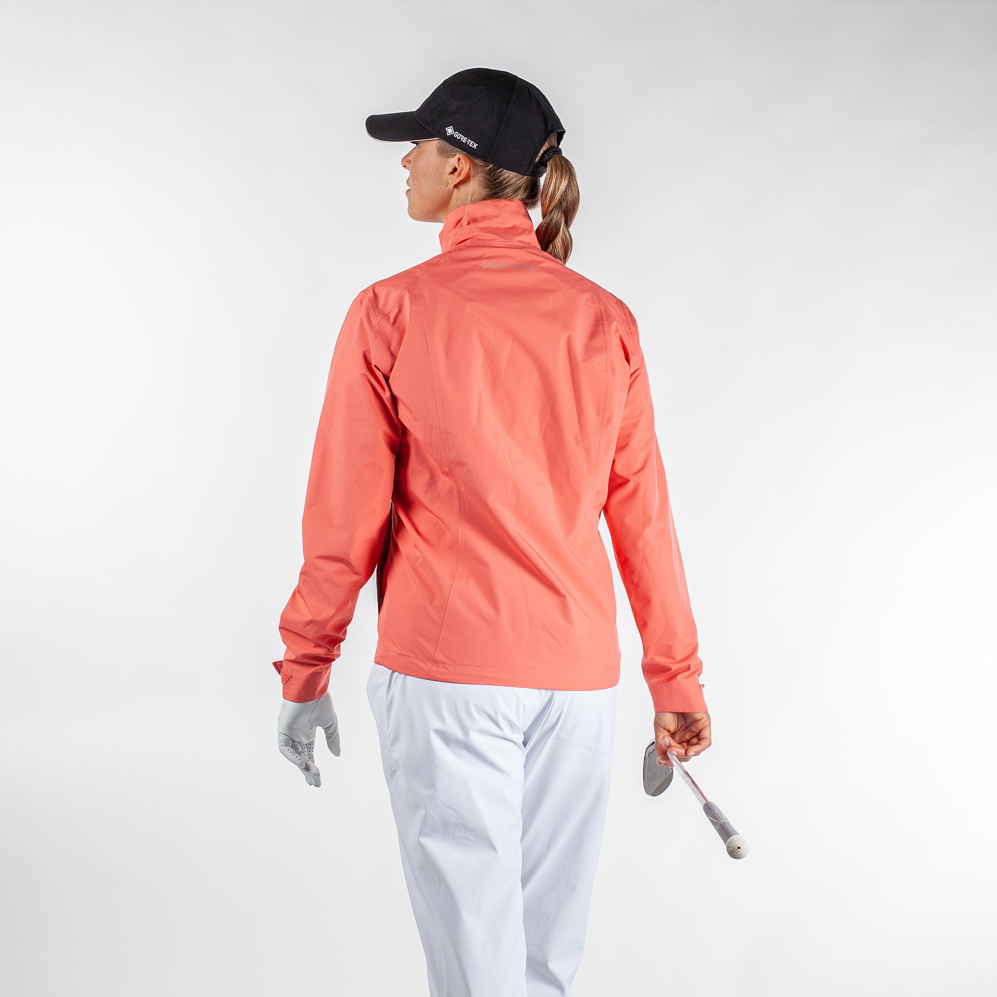 Galvin Green Alice Paclite Gore-Tex Ladies Waterproof Golf Jacket Coral